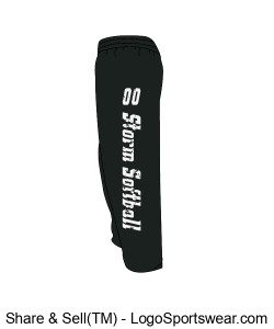 Badger Youth C2 Fleece Pant Design Zoom
